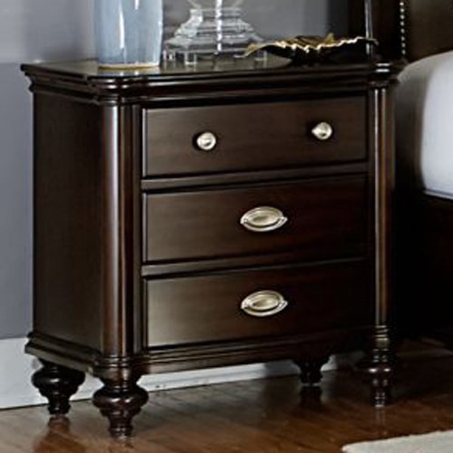 Homelegance Marston 2615DC4 Traditional Nightstand with Turned Feet